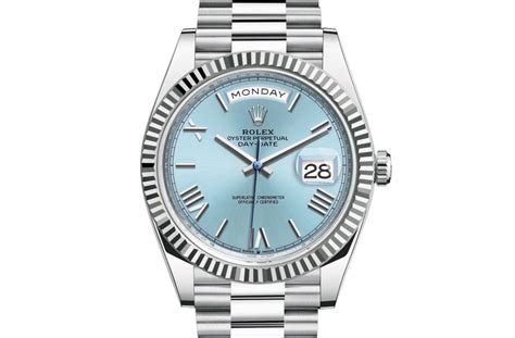 used rolex day date platinum
